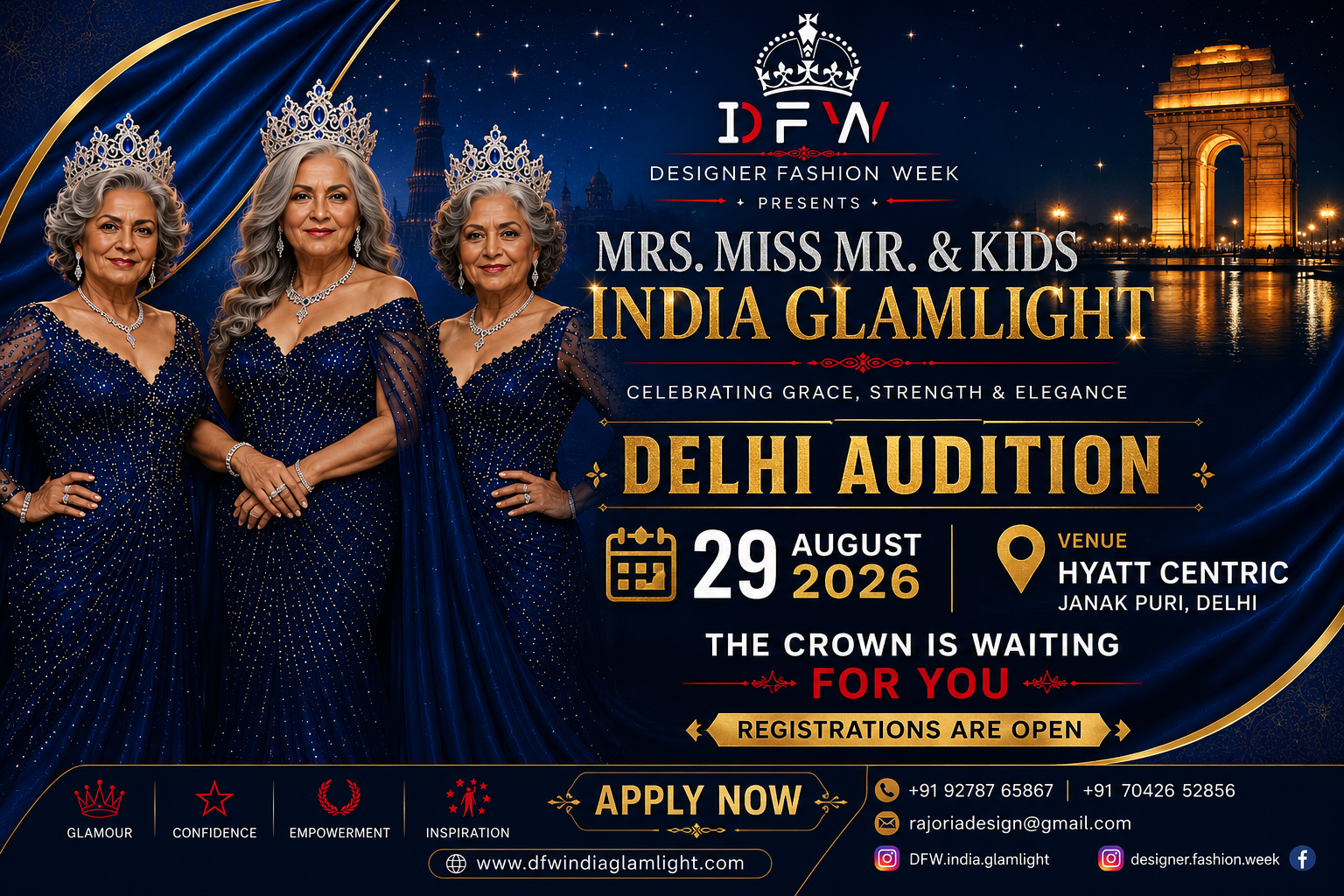 DFW India Glamlight Banner